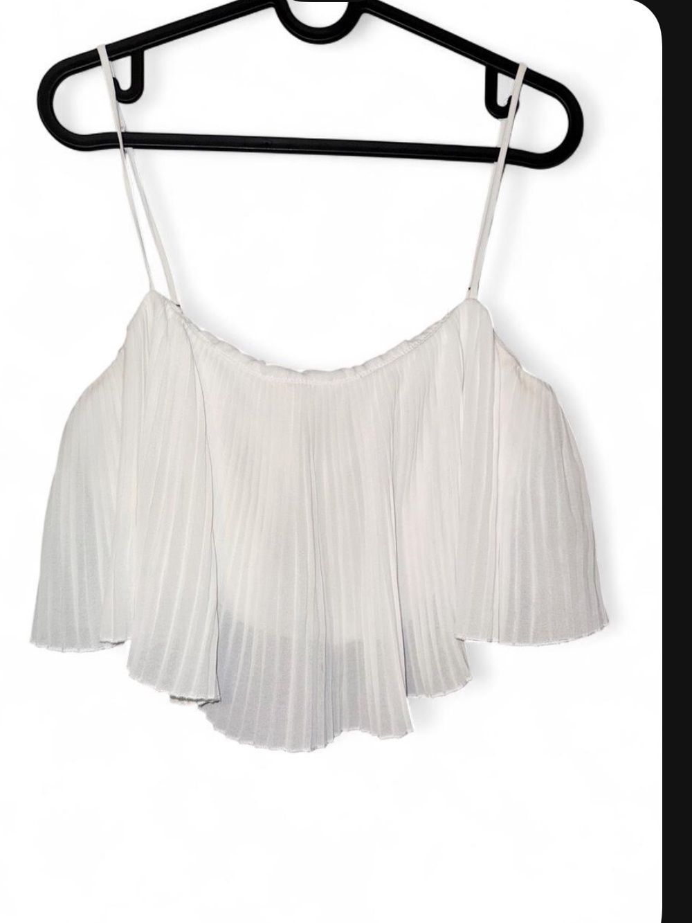 Princess Polly White Arrowhead Cropped Strappy top Flowy, Women’s Sz US 12